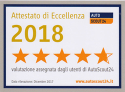 Attestato di eccellenza Autoscout